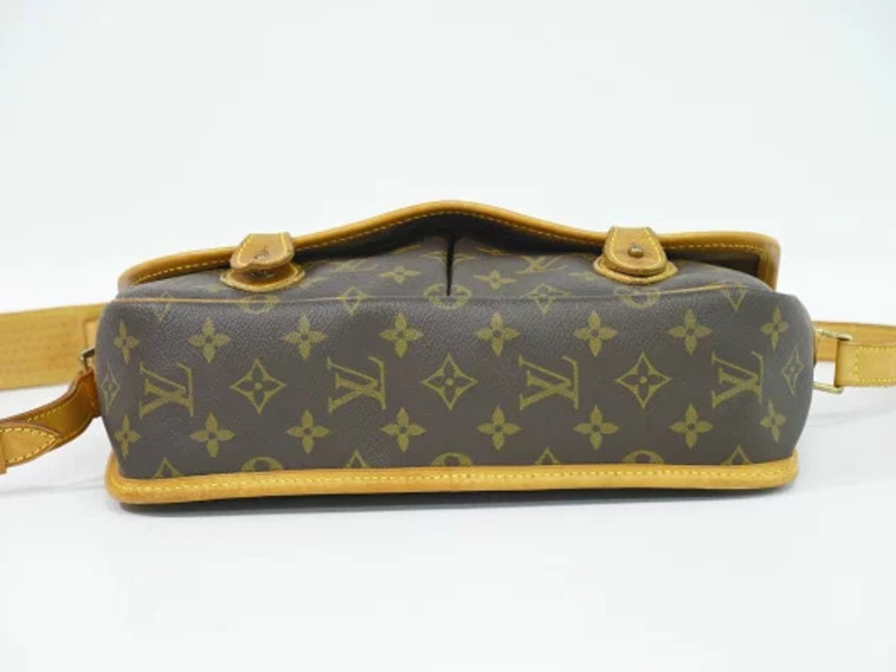 Louis Vuitton LV Gibeciere Pochette Shoulder Bag Leather Brown - Picture 3 of 9